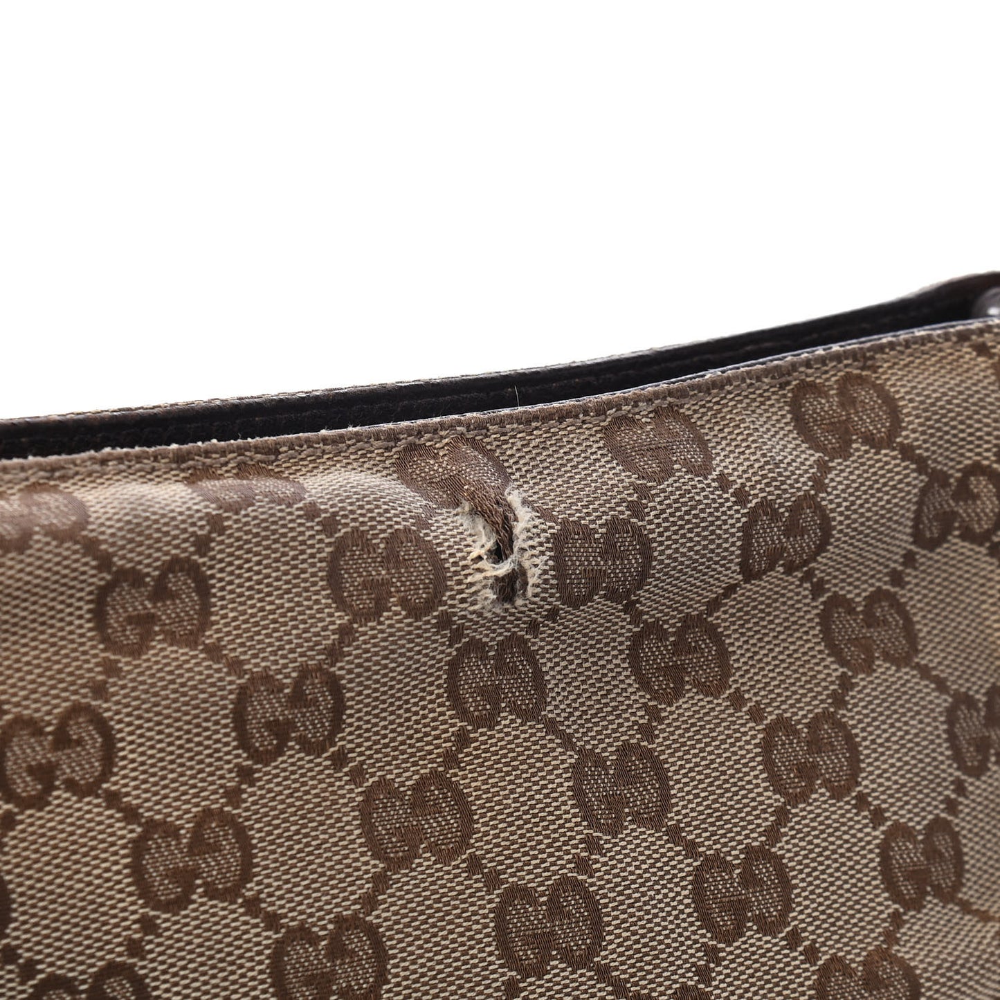 Monogram Flat Messenger Bag Dark Brown