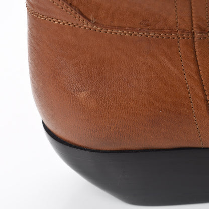 Saint Laurent Calfskin Theo Ankle Boots 38.5 Cognac 14 of 16