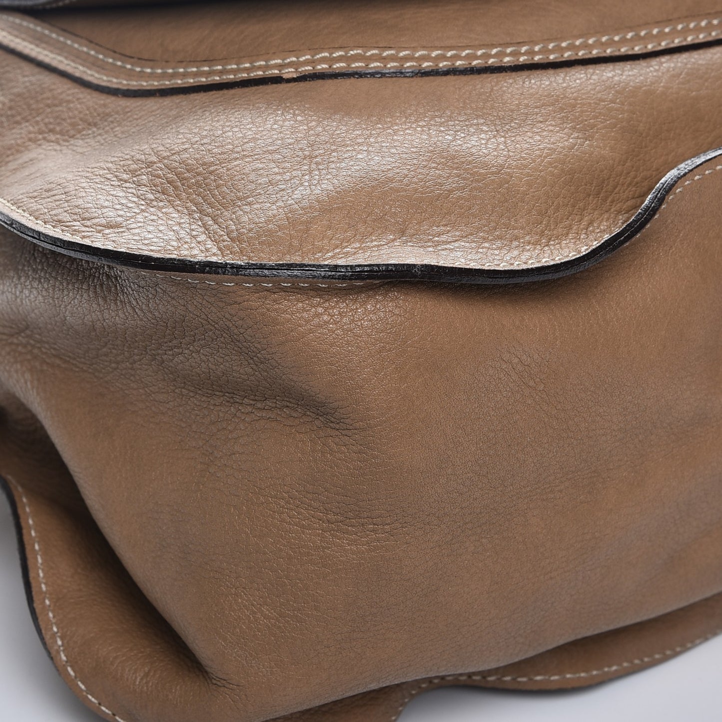 Calfskin Large Marcie Satchel Nut