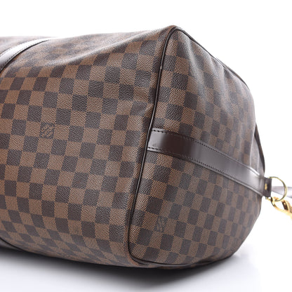 Louis Vuitton Damier Ebene Keepall Bandouliere 55 8 of 17