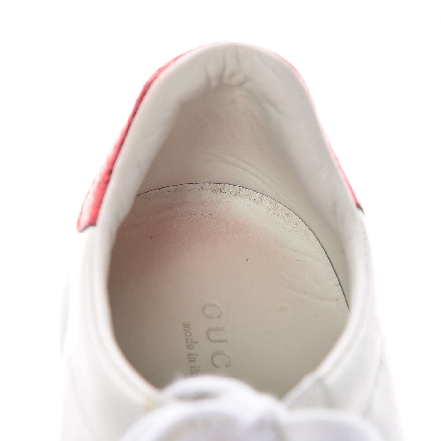 Calfskin Ayers Bee Embroidered Ace Sneakers 38.5 White Green
