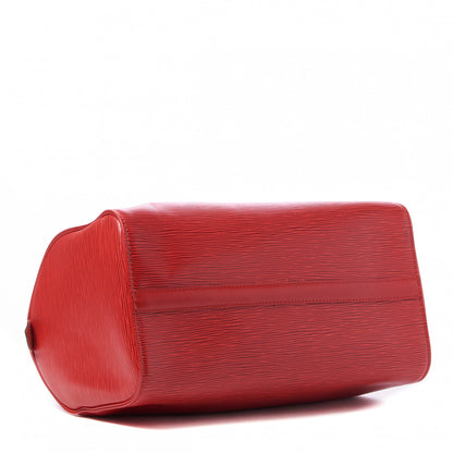 Louis Vuitton Epi Speedy 30 Castillan Red 3 of 9