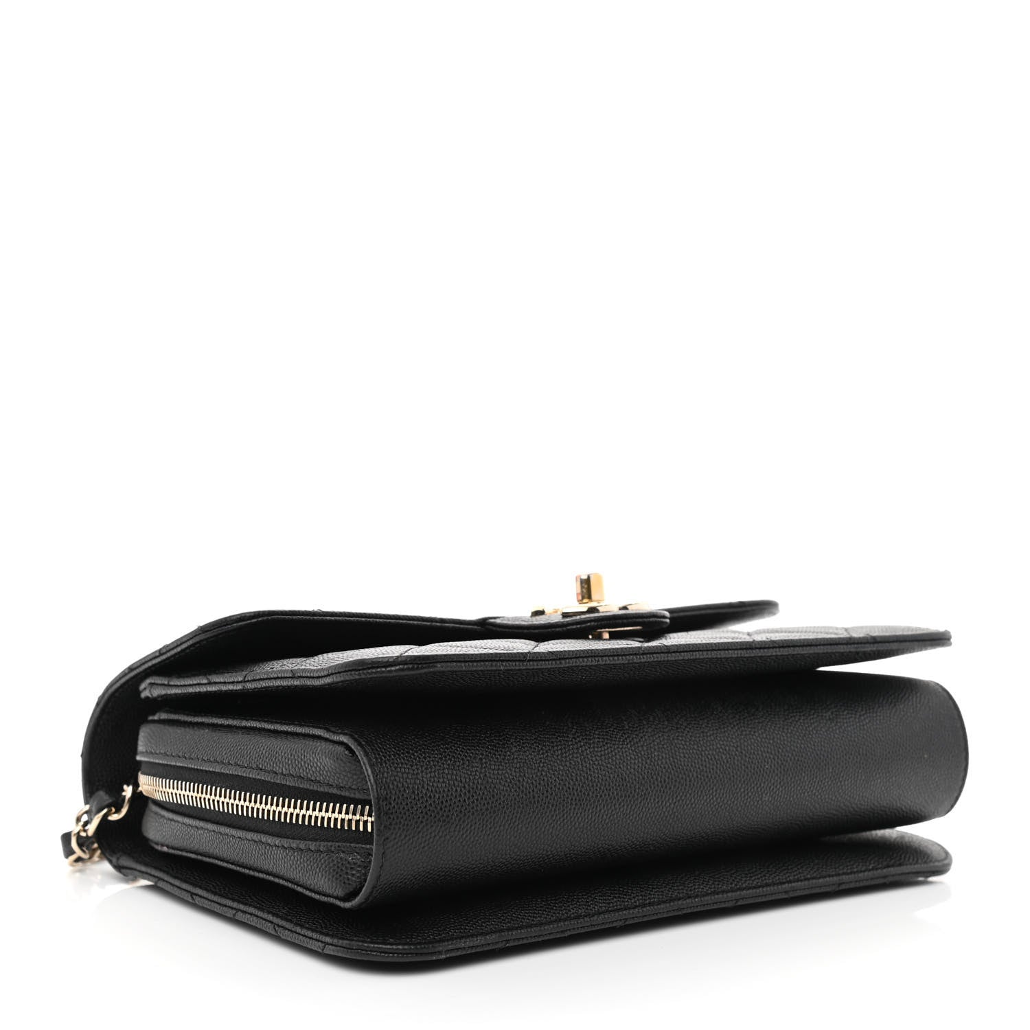 Chanel Caviar Quilted Large Like A Wallet Flap Black 3 of 11