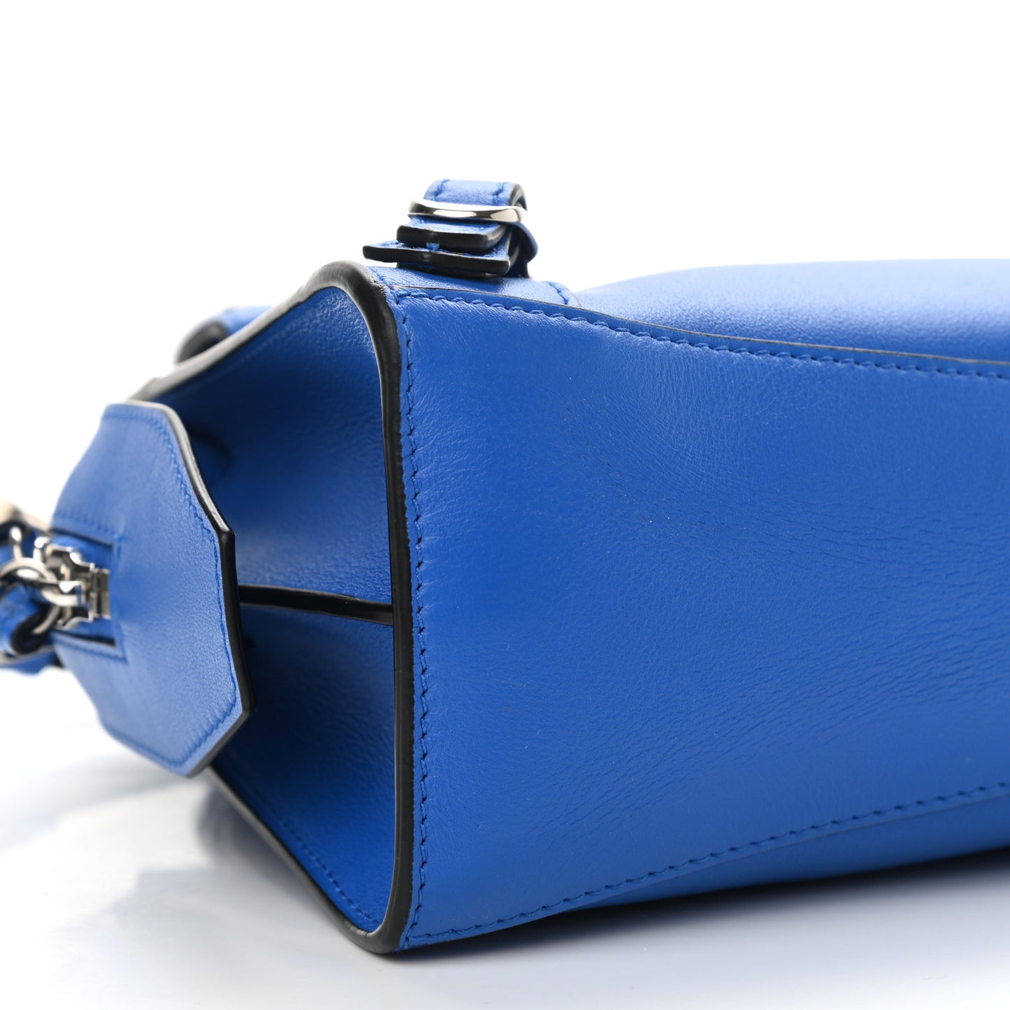 Smooth Calfskin Neo Classic Silver Hardware Mini City Bleu