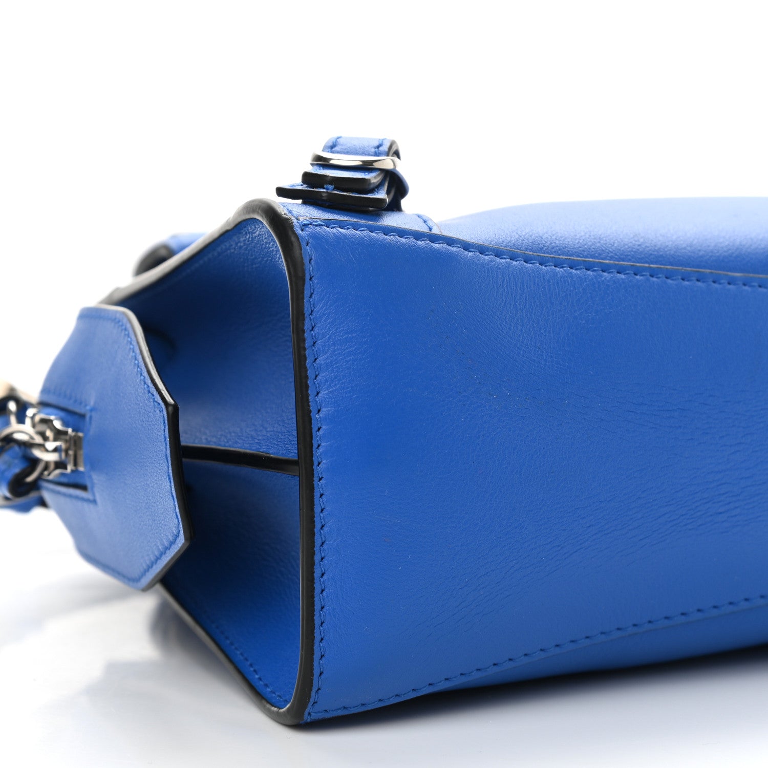 Balenciaga Smooth Calfskin Neo Classic Silver Hardware Mini City Bleu 8 of 9