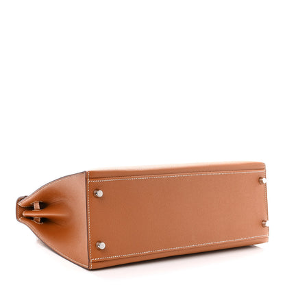 Hermes Epsom Kelly Sellier 32 Gold 4 of 10