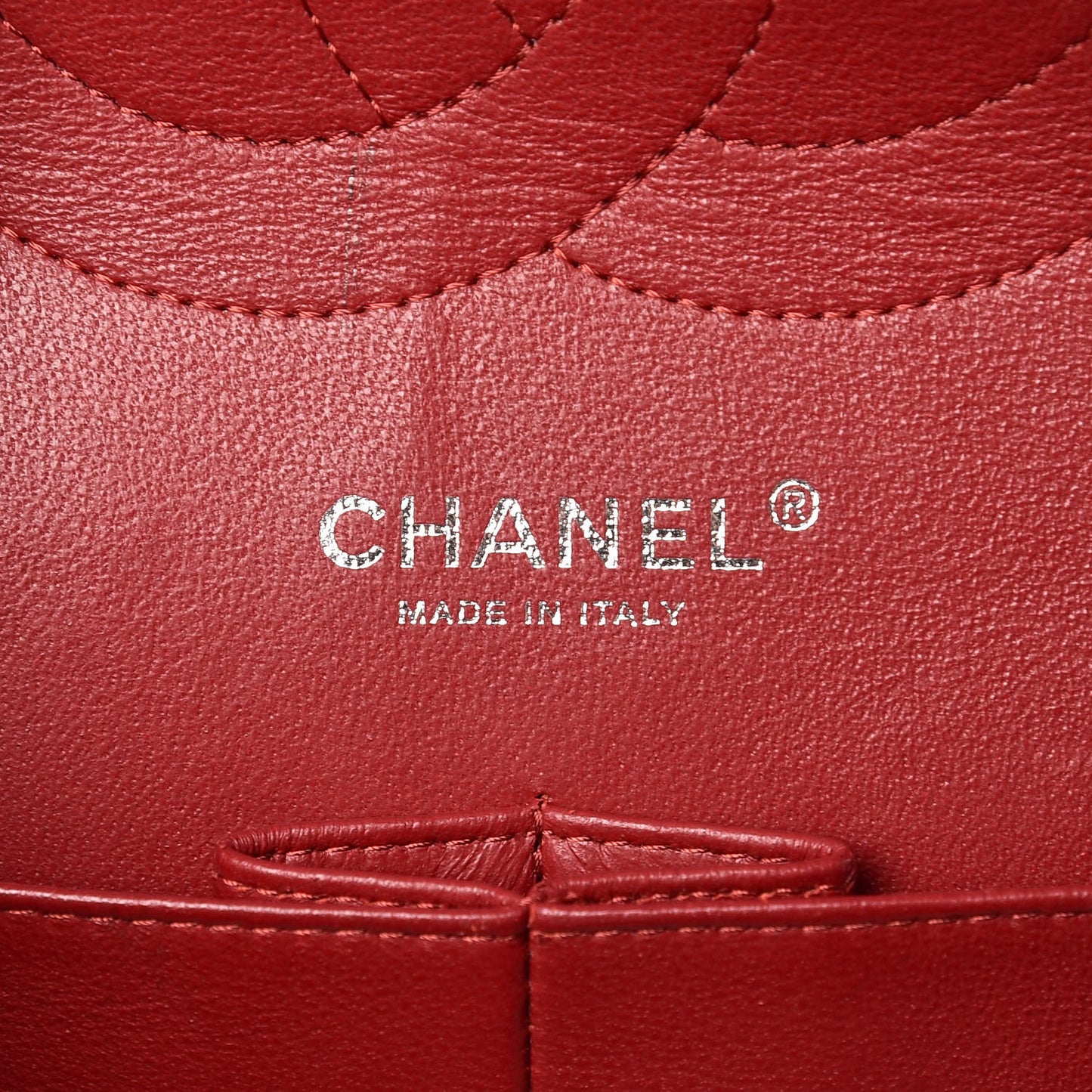 Caviar Quilted Jumbo Double Flap Red