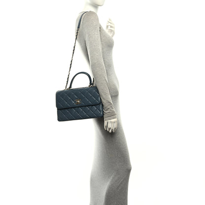 Chanel Lambskin Quilted Medium Trendy CC Flap Dual Handle Bag Dark Grey 2 of 10