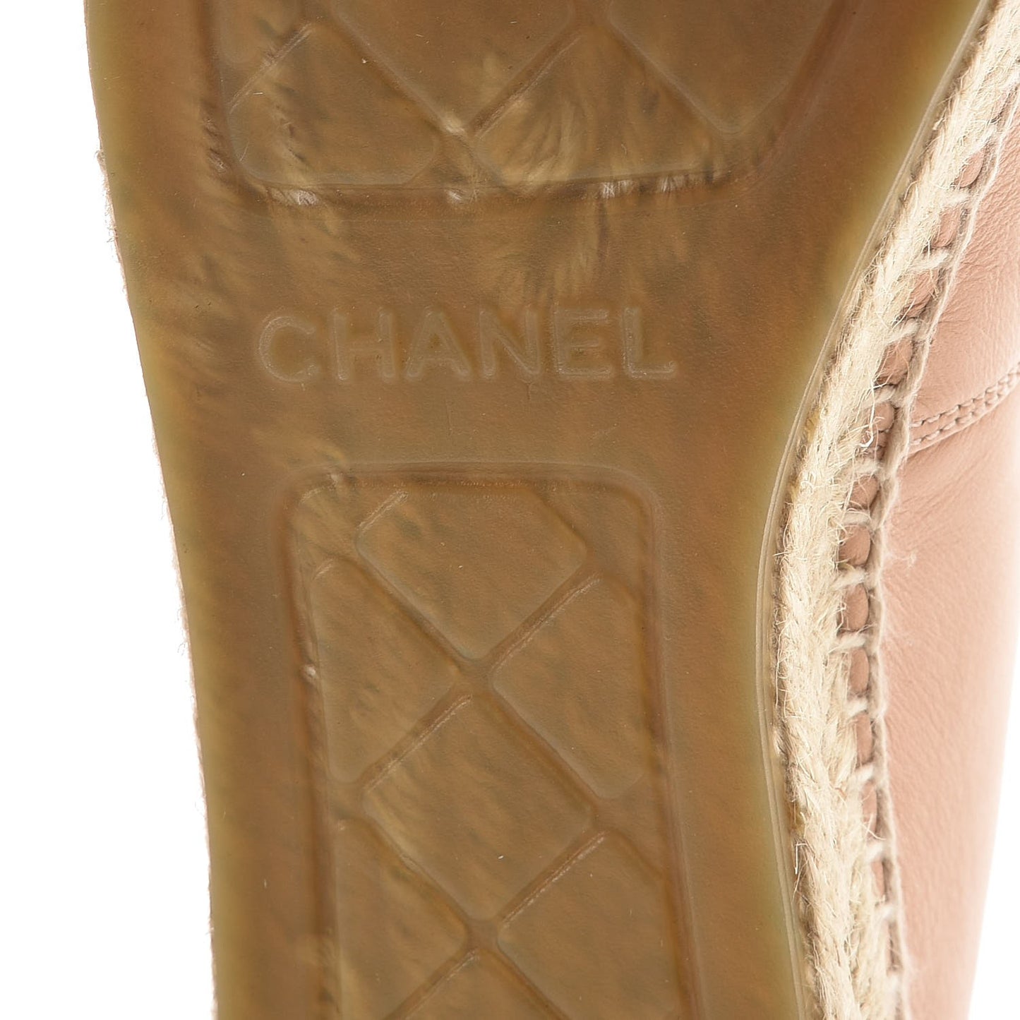 Lambskin CC Espadrilles 37 Nude