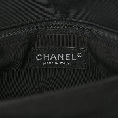 Chanel Lambskin Grosgrain Quilted Flap Red Black 6 of 13