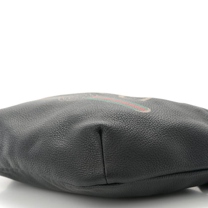 Gucci Grained Calfskin Logo Belt Bag Black 10 of 10