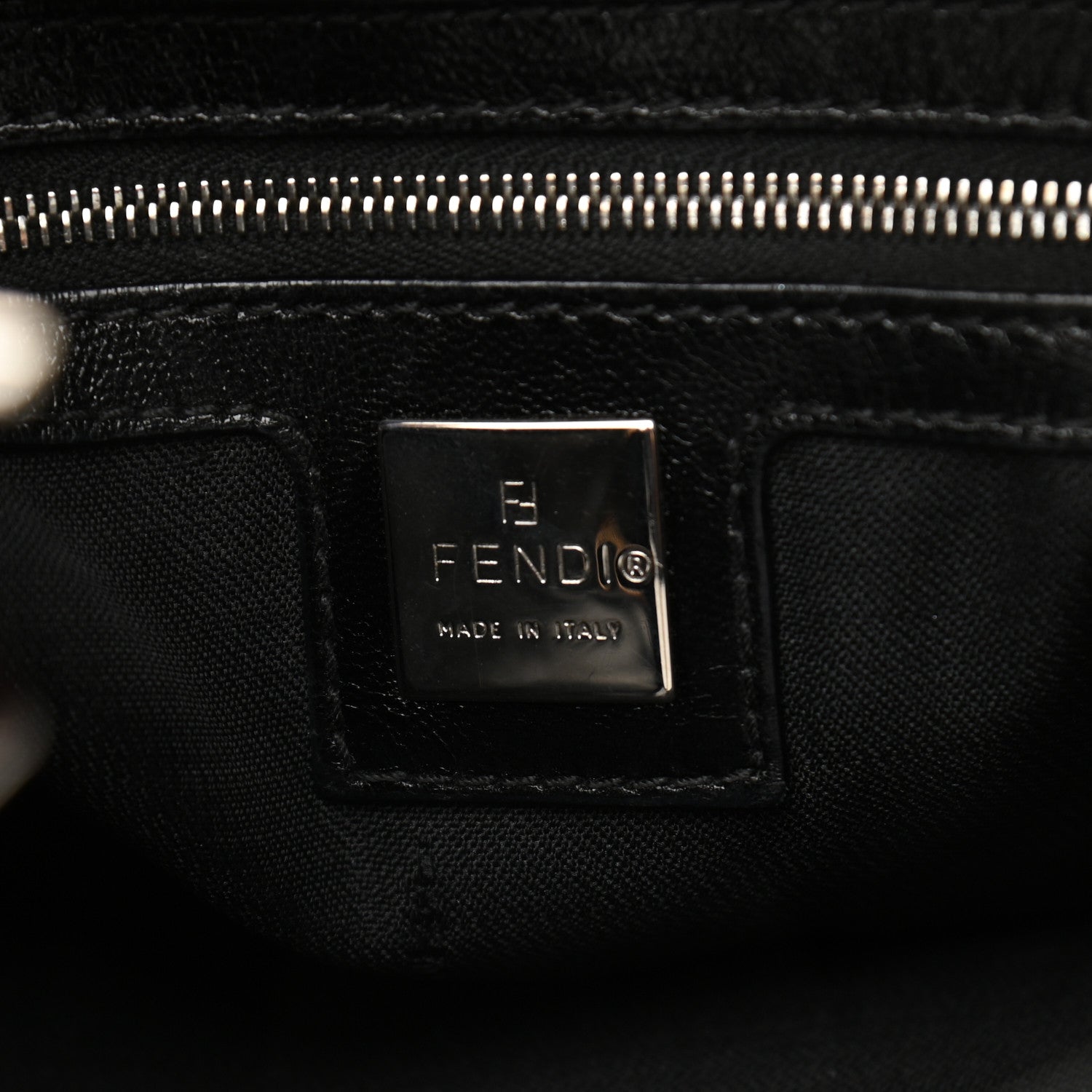 Fendi Calf Hair Leopard Print Shoulder Bag Brown Black 6 of 19