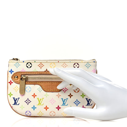 Louis Vuitton Monogram Multicolor Pochette Plate MM White 2 of 7