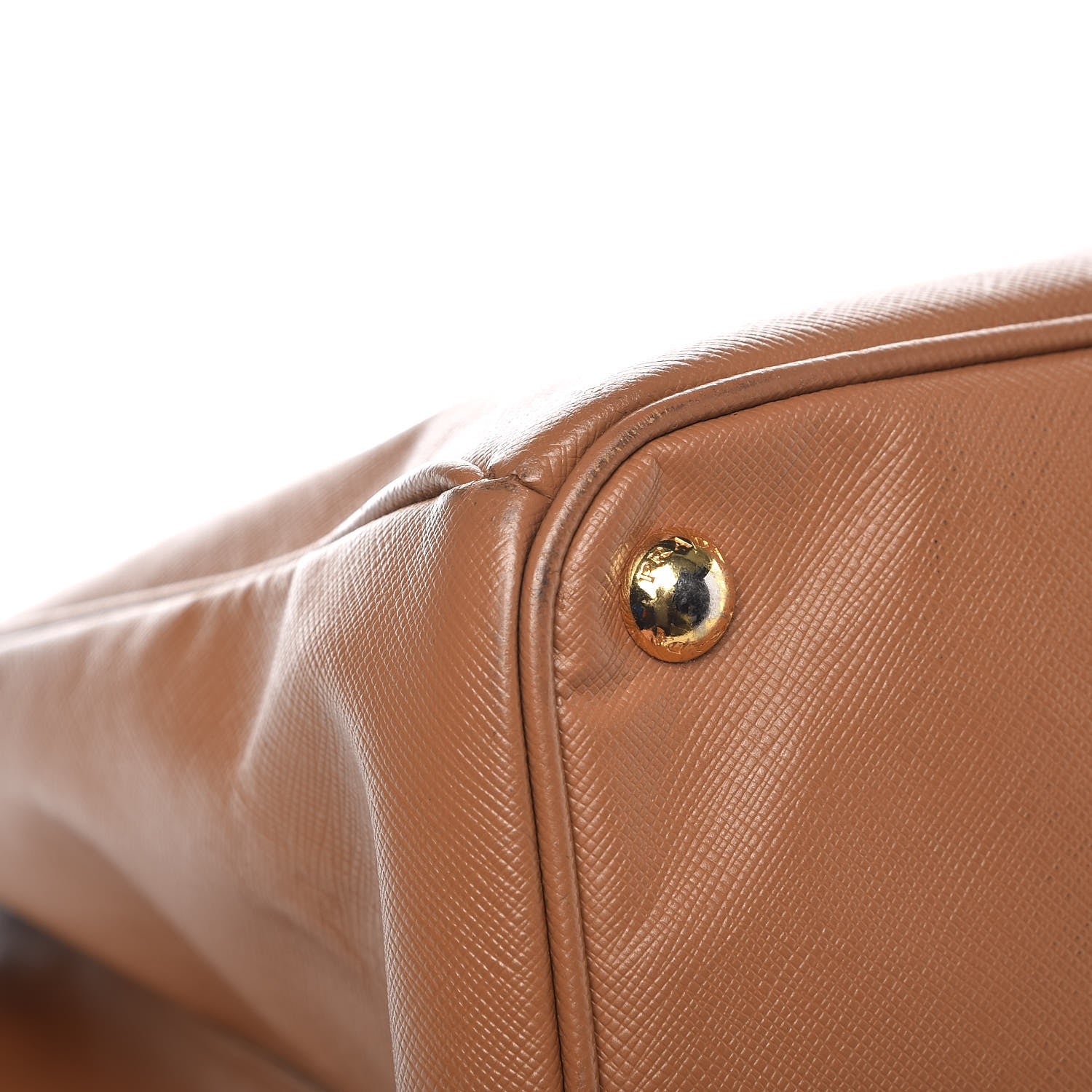 Prada Saffiano Lux Extra Large Galleria Double Zip Tote Caramel 17 of 18