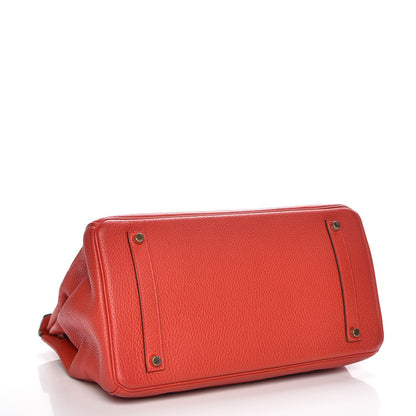 Hermes Togo Birkin 35 Rouge Casaque 6 of 25