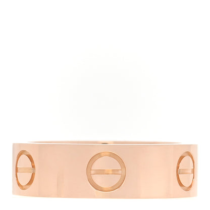 Cartier 18K Pink Gold 5.5mm LOVE Ring 50 5.25 3 of 4
