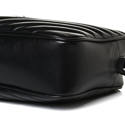 Saint Laurent Calfskin Matelasse Monogram Lou Camera Bag Black 10 of 16