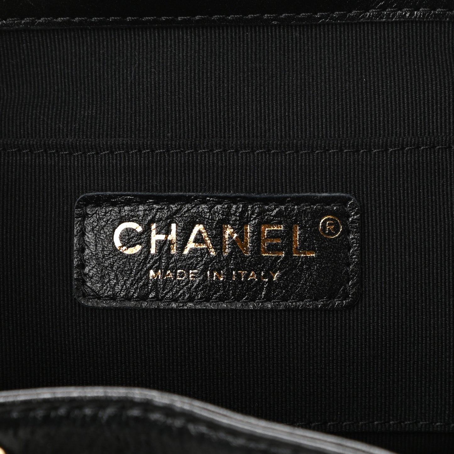 Glazed Aged Calfskin Quilted Small Duma Drawstring Backpack Black