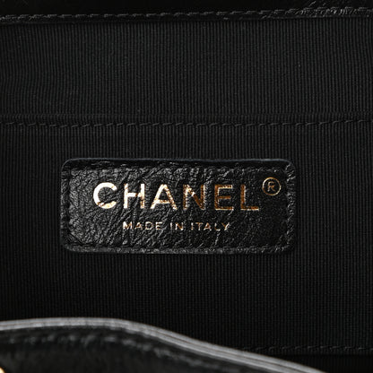 Chanel Glazed Aged Calfskin Quilted Small Duma Drawstring Backpack Black 6 of 10