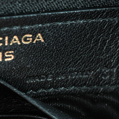 Balenciaga Calfskin Papier Continental Zip Around Wallet Black 7 of 8