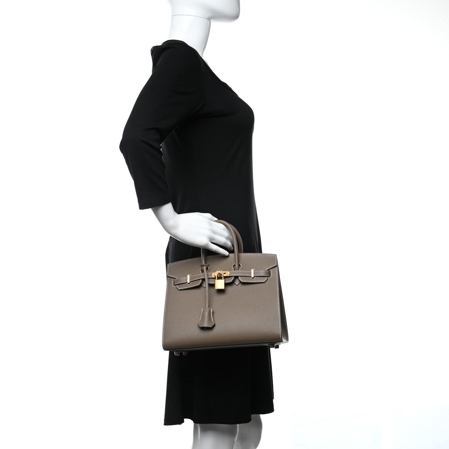 Hermes Epsom Birkin Sellier 25 Etoupe 2 of 11