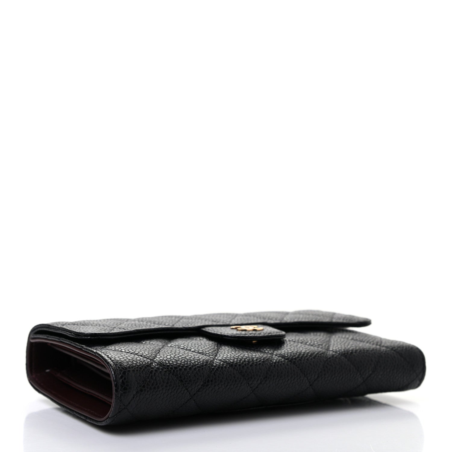 Chanel Caviar Quilted Long Flap Wallet Black 4 of 8