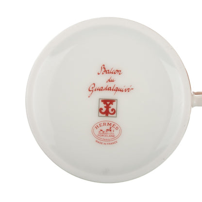 Hermes Porcelain Balcon du Guadalquivir Tea Cup and Saucer Set of 2 5 of 10