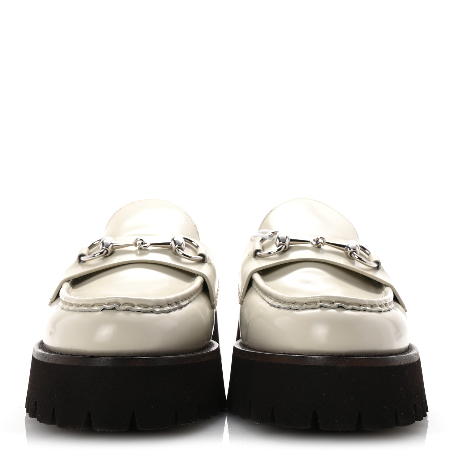 Gucci Cordovan Lux Horsebit Platform Mules 41 Mystic White 3 of 10