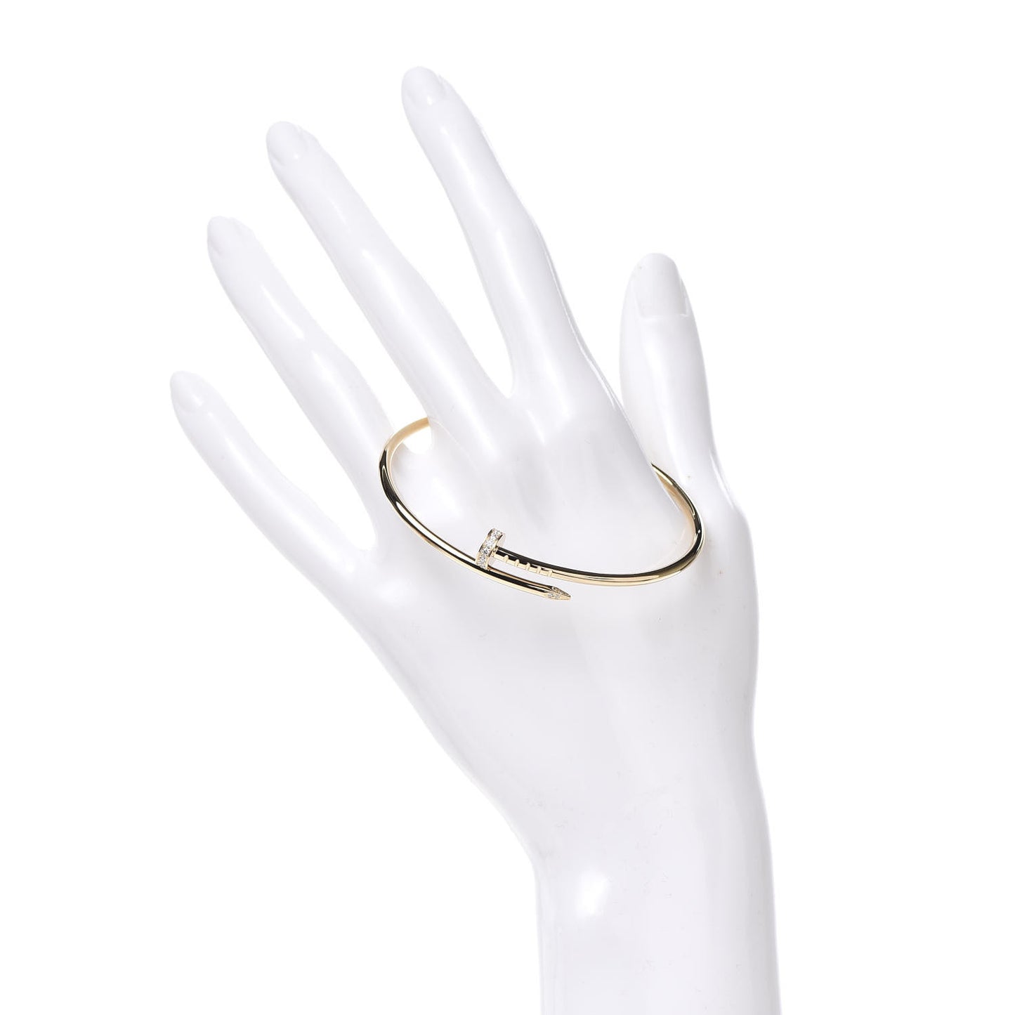 18K Yellow Gold Diamond Small Juste Un Clou Bracelet 17