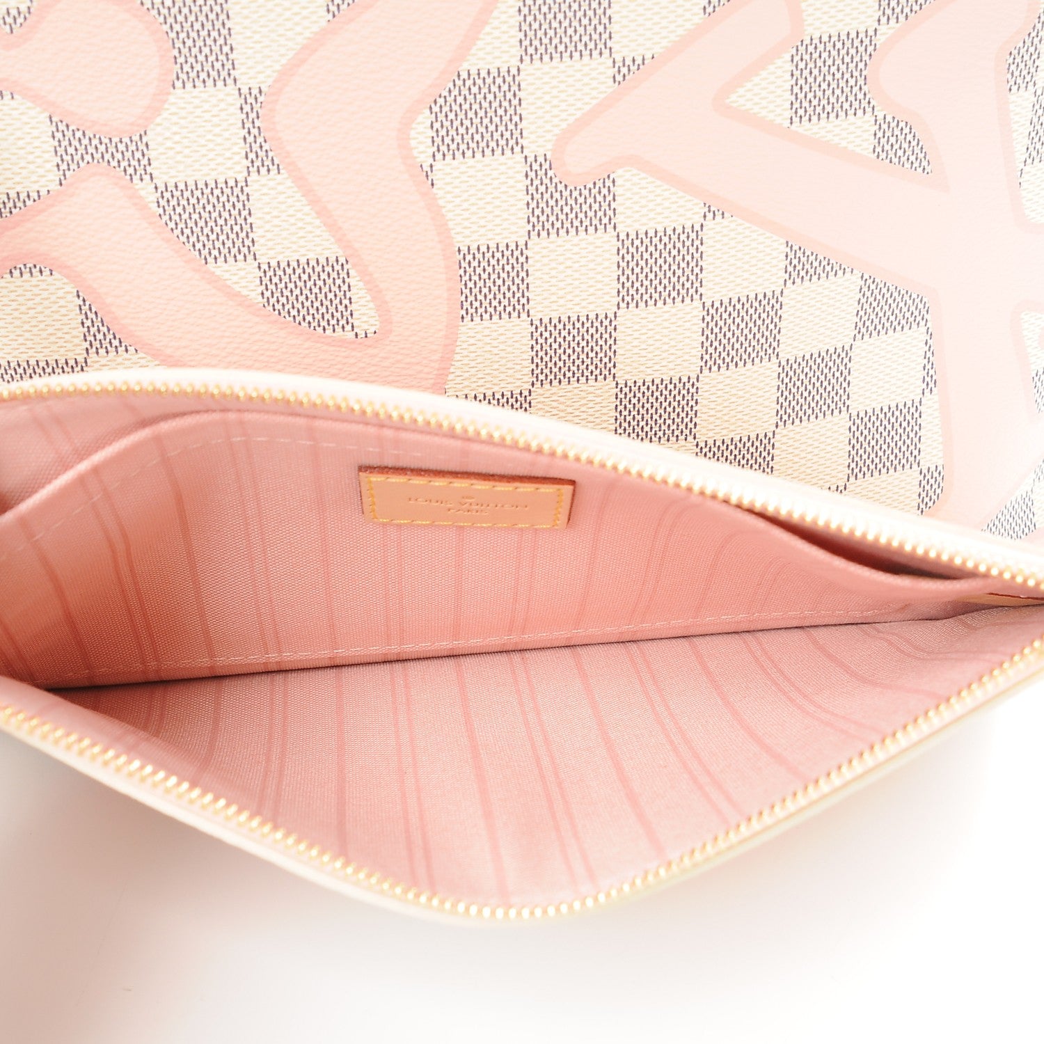 Louis Vuitton Damier Azur Tahitienne Neverfull MM 10 of 10