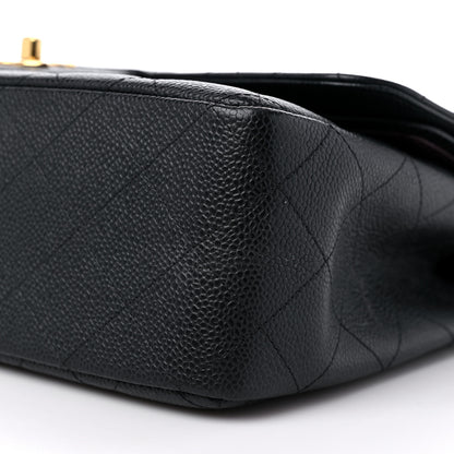 Chanel Caviar Quilted Jumbo Double Flap Black 9 of 9