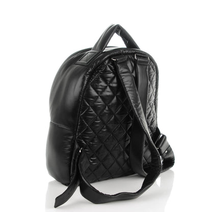 Chanel Nylon Quilted Coco Cocoon Backpack Black 3 of 7