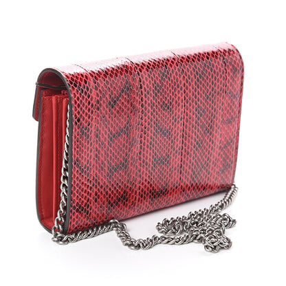 Gucci Elaphe Radiata Mini Dionysus Chain Wallet Hibiscus Red 2 of 8