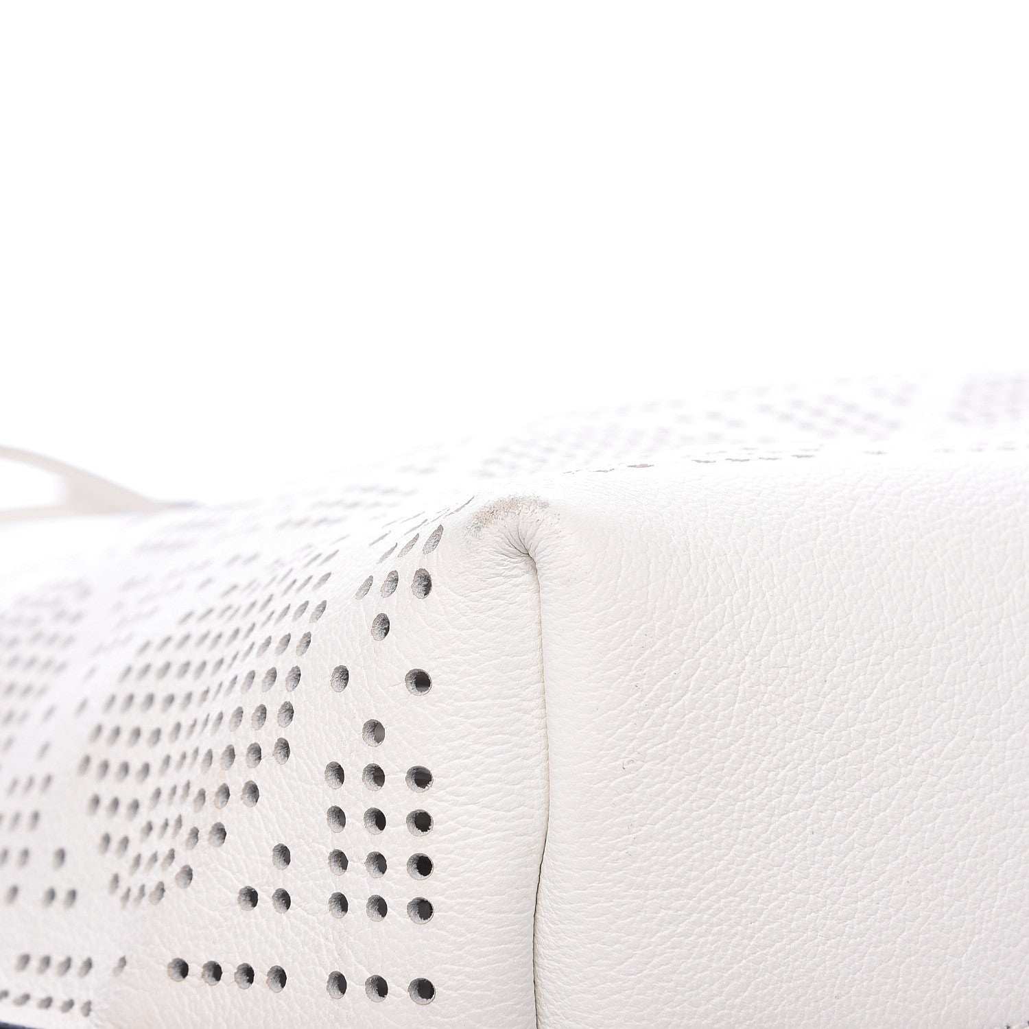 Christian Dior Calfskin Perforated Cannage Dioriva Tote White 10 of 14