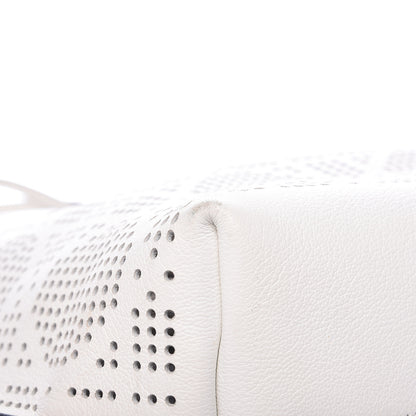Christian Dior Calfskin Perforated Cannage Dioriva Tote White 10 of 14