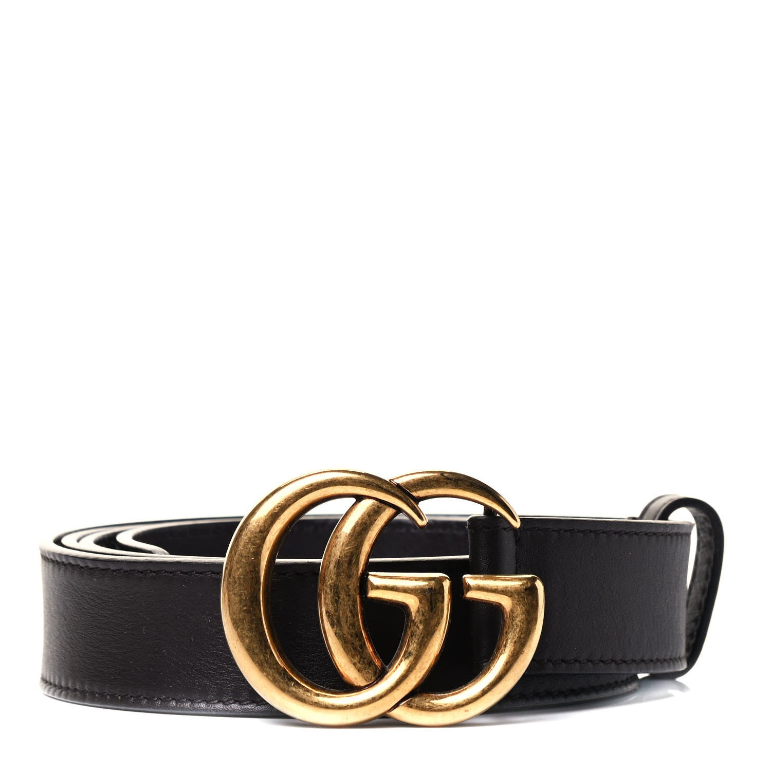 Gucci Moon Calfskin Double G 30mm Belt 115 46 Dark Cocoa 1 of 3