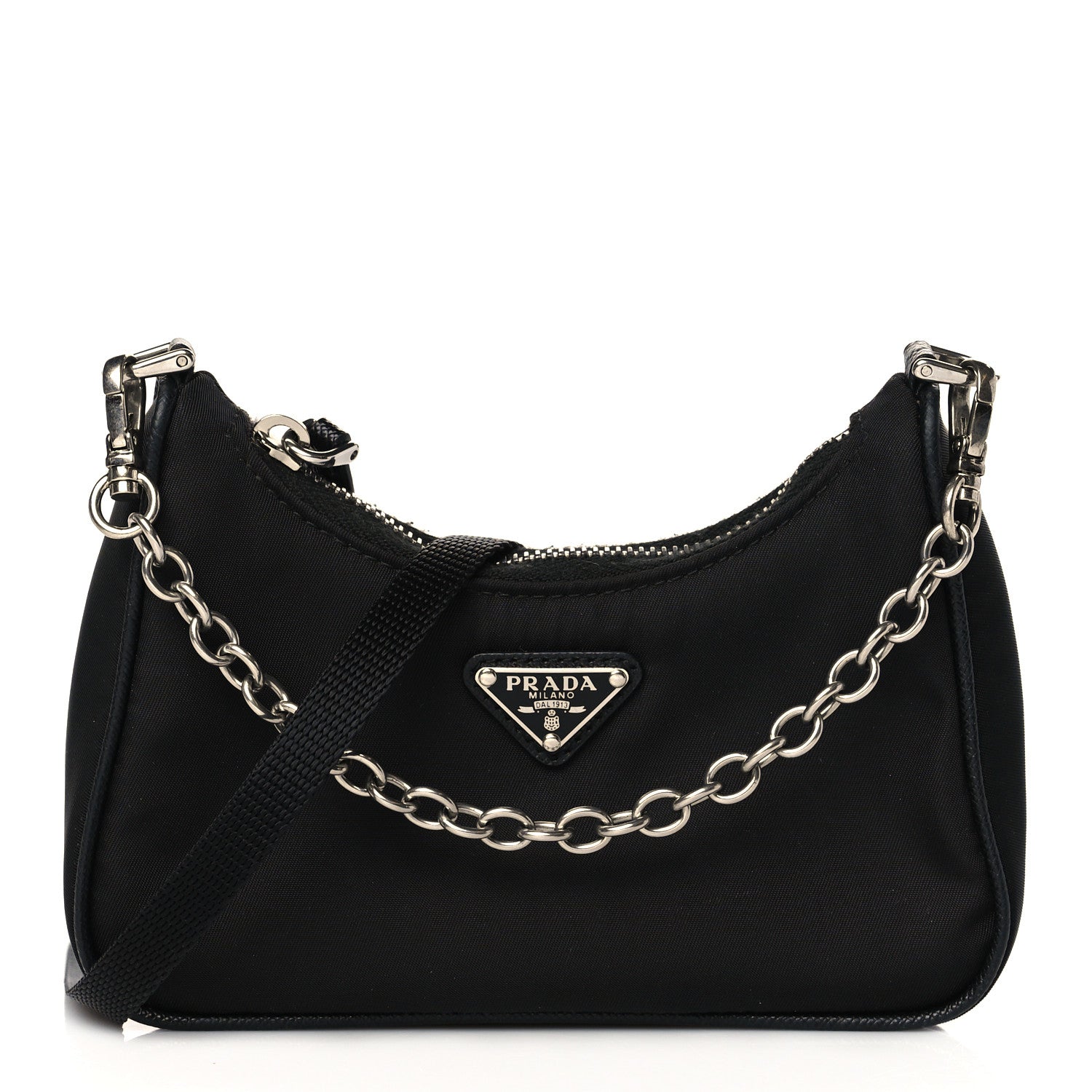Prada Tessuto Nylon Mini Re-Edition 2000 Shoulder Bag Black 1 of 9