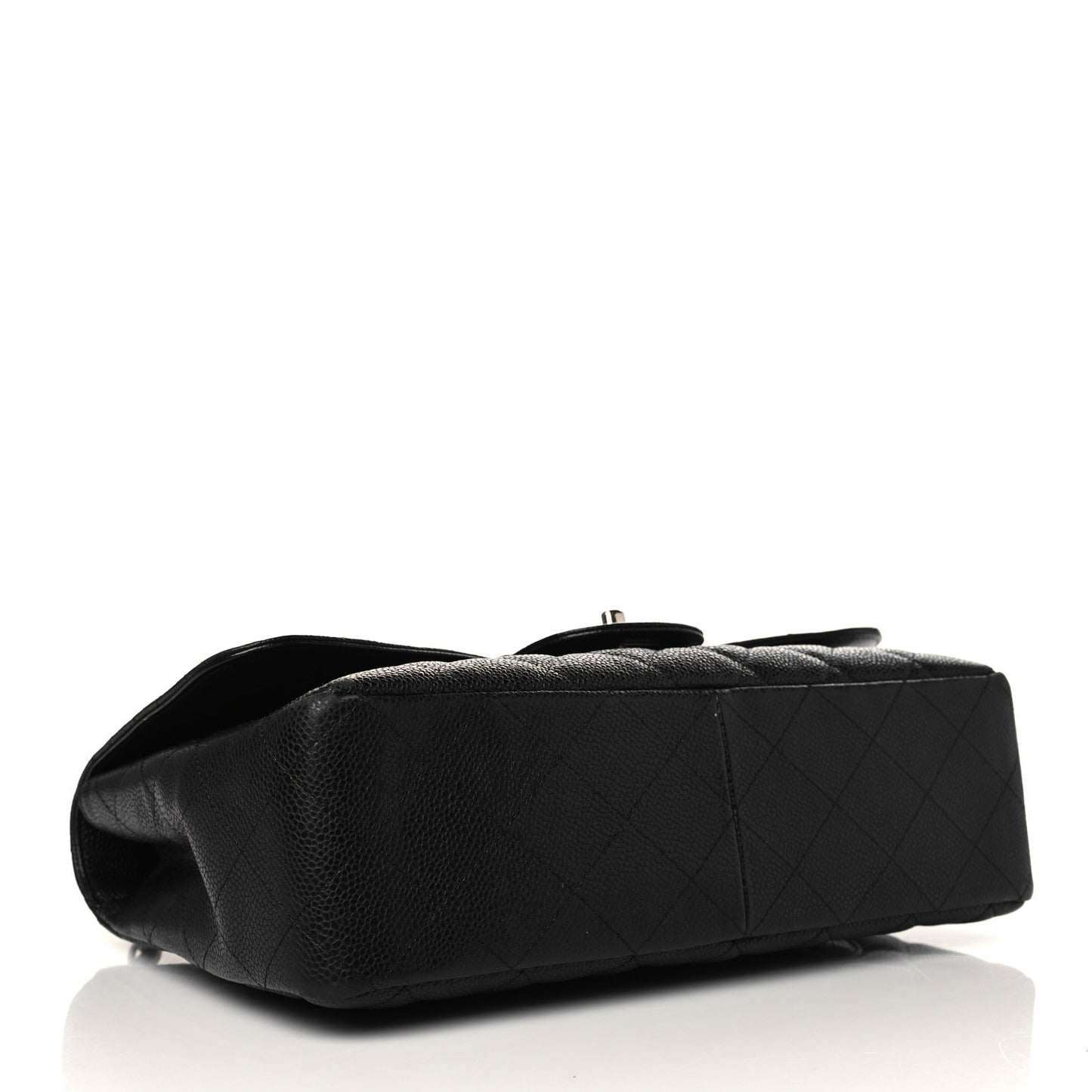 Caviar Quilted Jumbo Single Flap Black