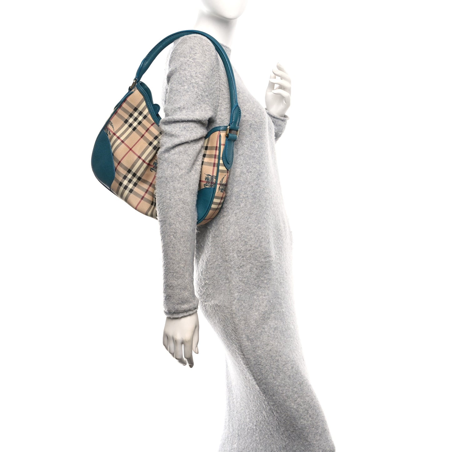 Haymarket Check Small Hernville Hobo Blue