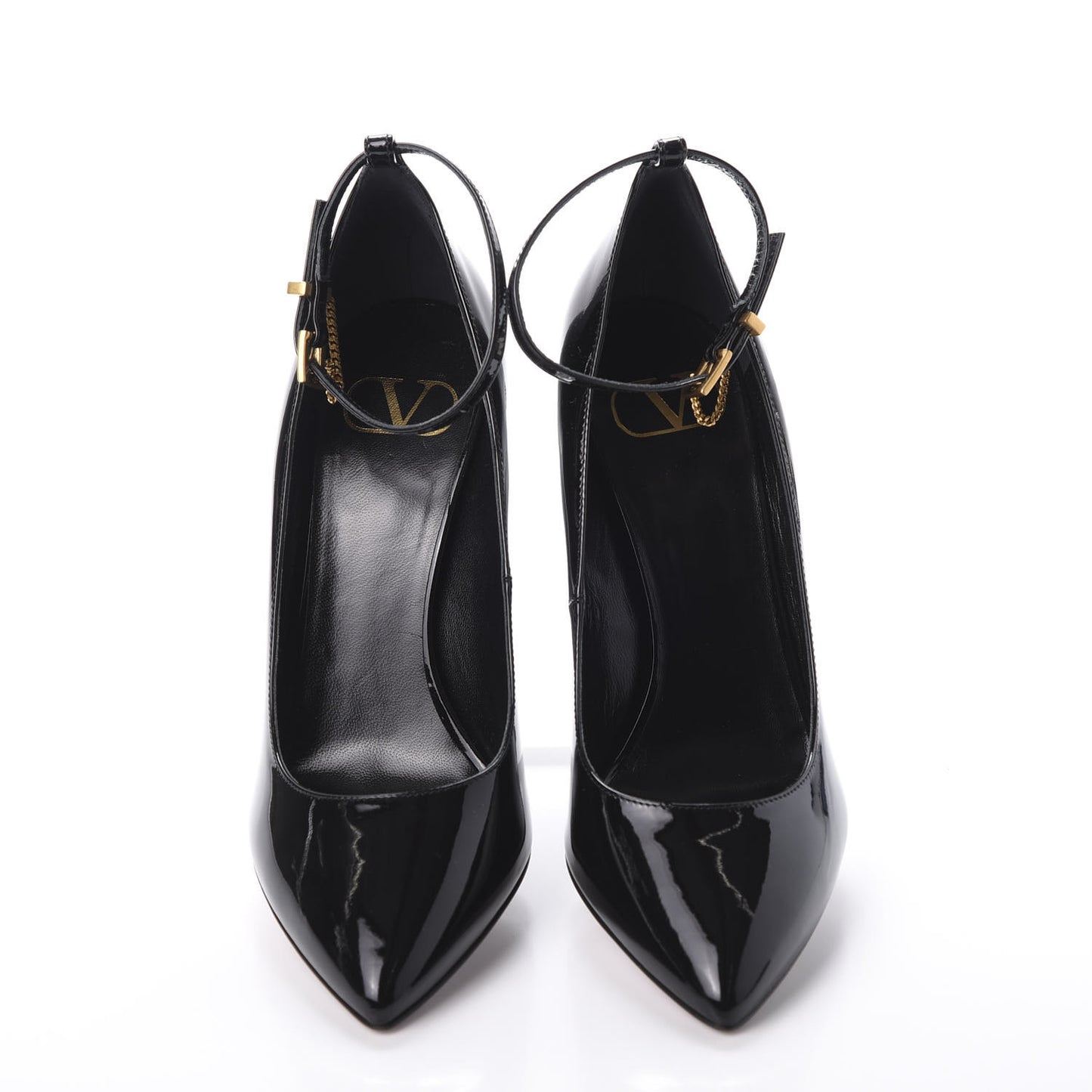 Patent Ringstud Wedges 38 Black