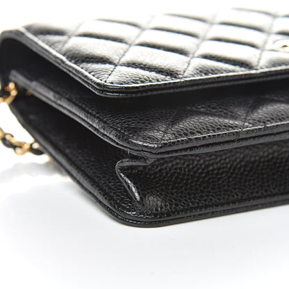 Chanel Caviar Quilted Wallet On Chain WOC Black 10 of 12