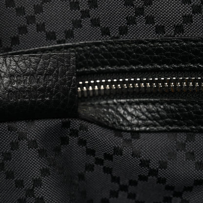 Gucci Pebbled Calfskin Briefcase Black 7 of 13