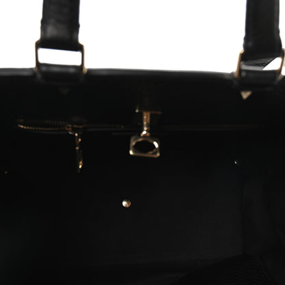 Valentino Garavani Pebbled Calfskin Large JoyLock Satchel Black 5 of 9
