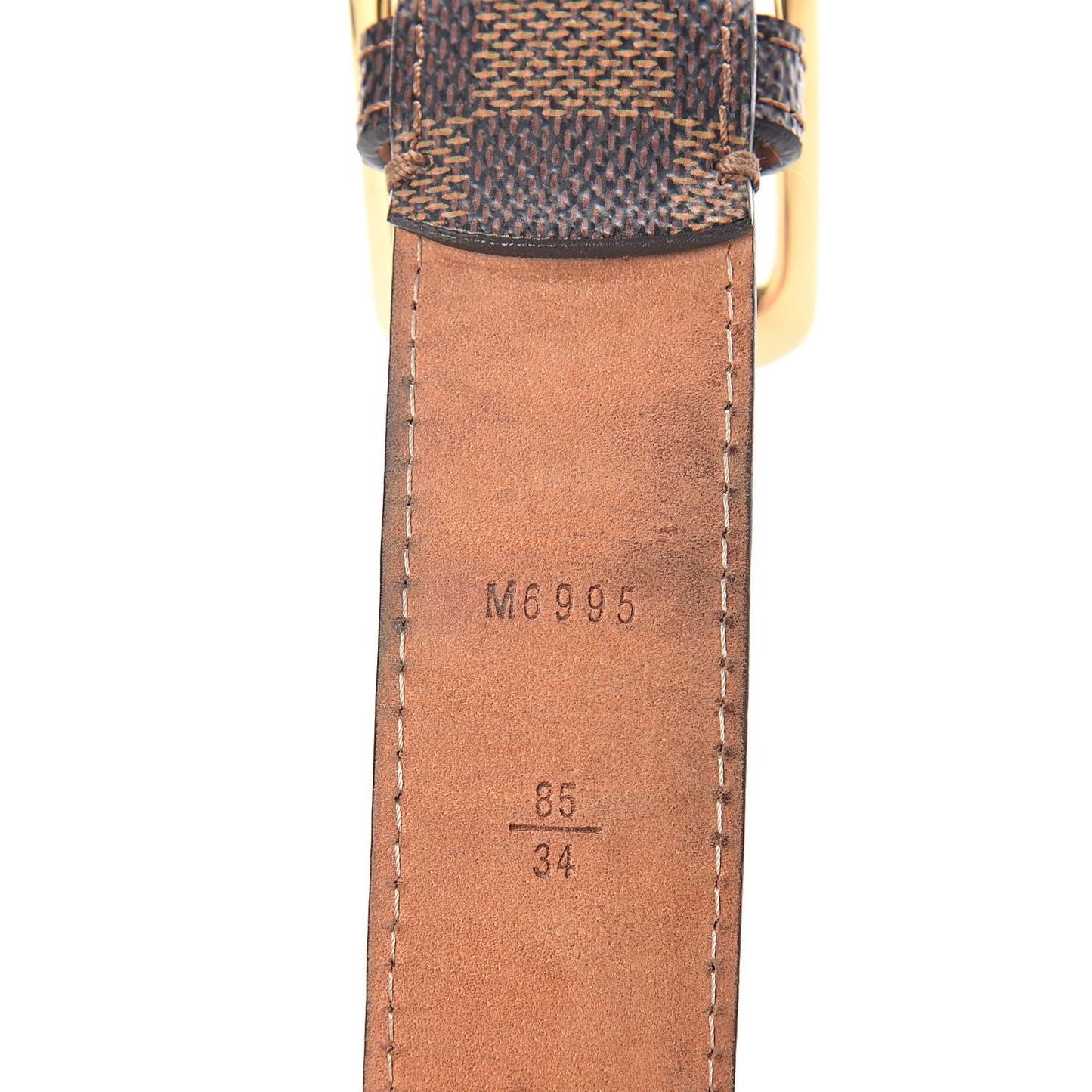 Damier Ebene 30mm Ellipse Belt 85 34