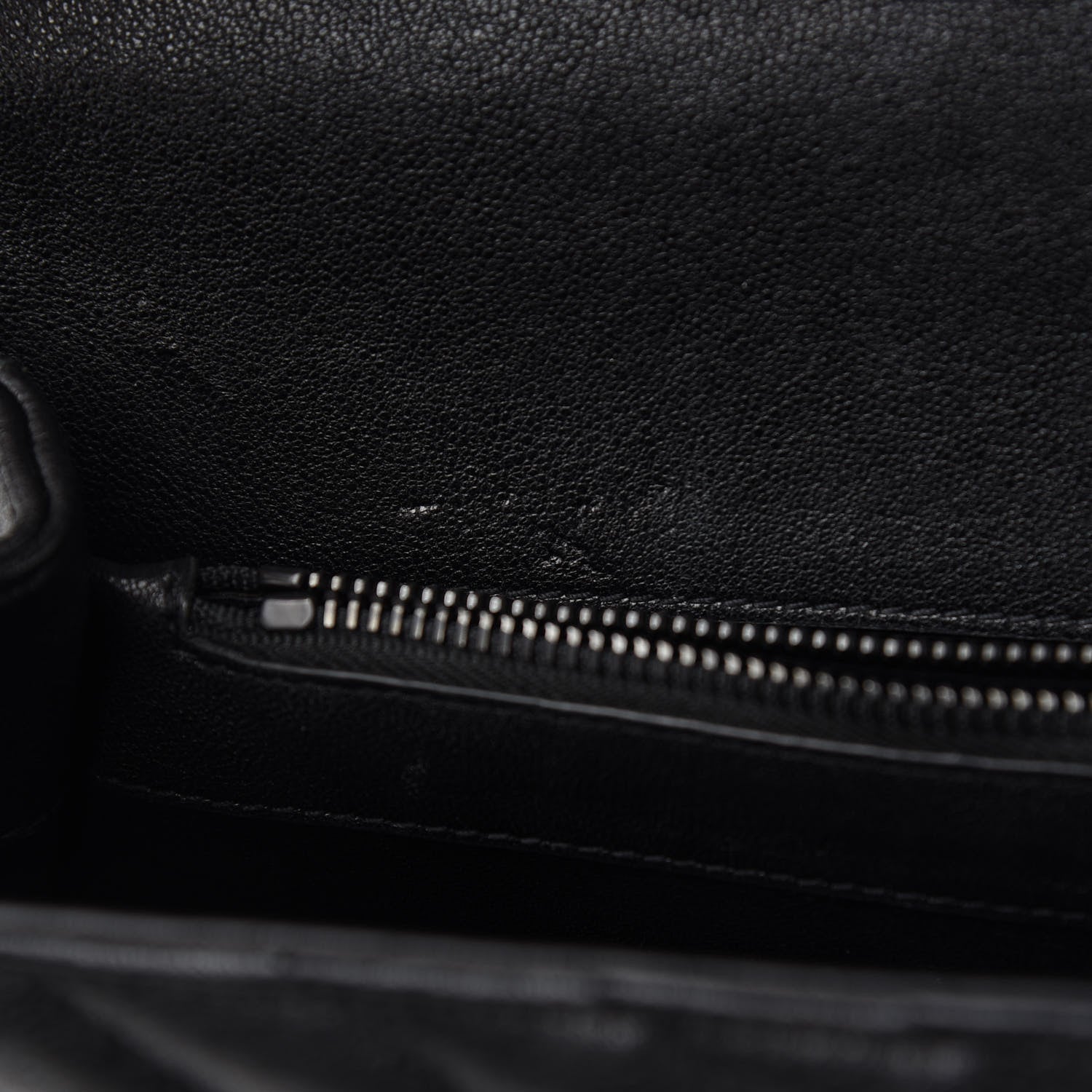 Saint Laurent Sheepskin Matelasse Chevron Monogram Monochrome Large College Satchel Black 18 of 18