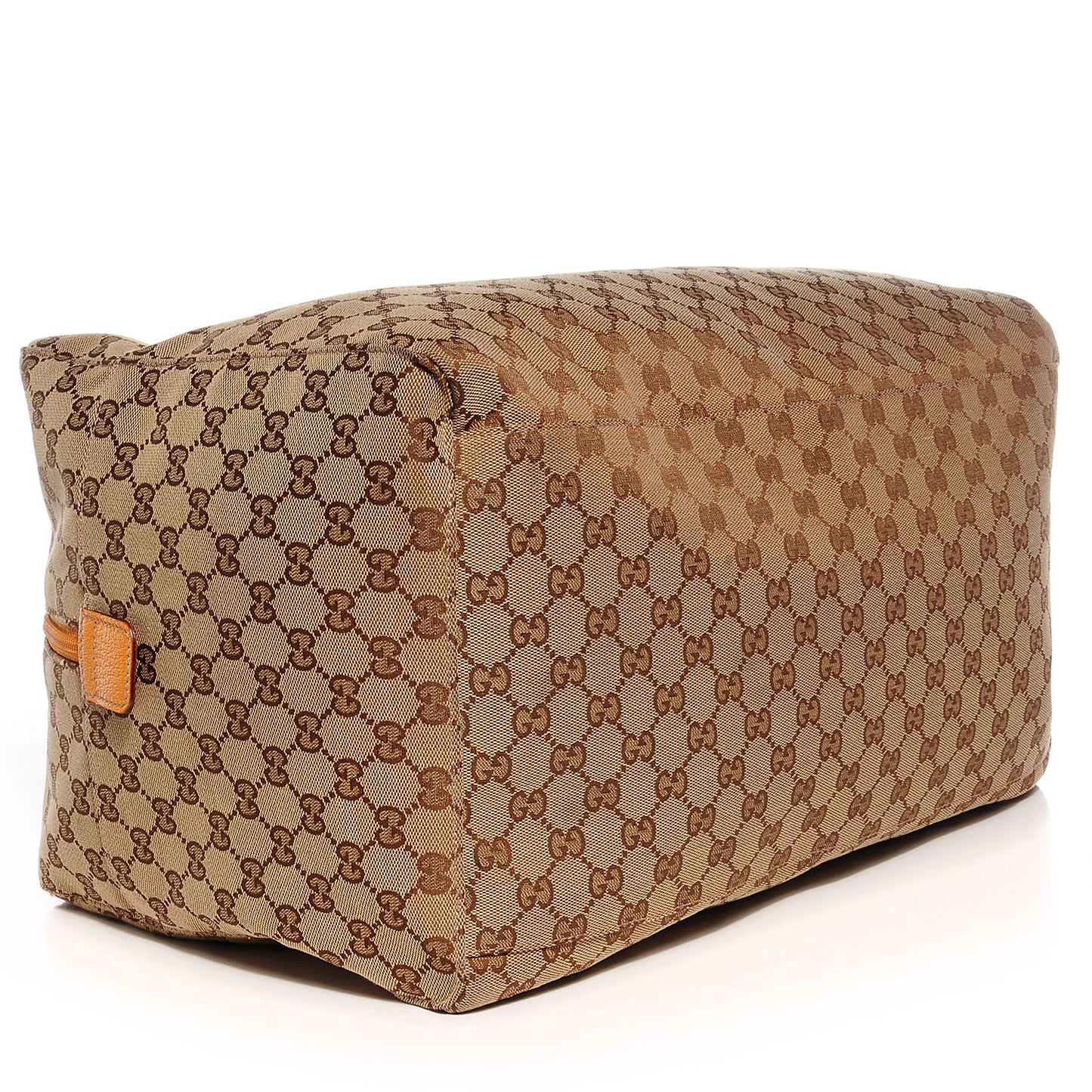GG Monogram Web Medium Collapsable Carry On Duffle Beige Orange