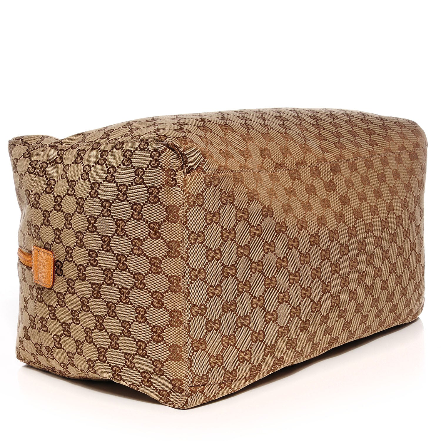 Gucci GG Monogram Web Medium Collapsable Carry On Duffle Beige Orange 4 of 7