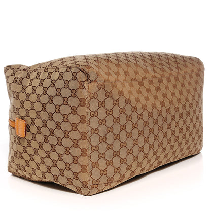 Gucci GG Monogram Web Medium Collapsable Carry On Duffle Beige Orange 4 of 7