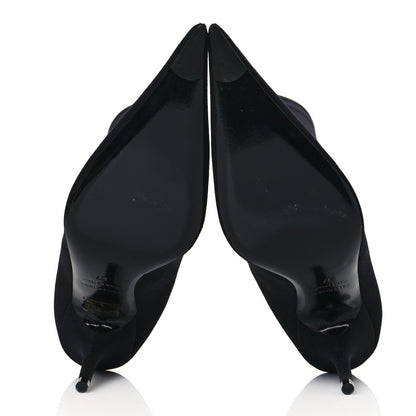 Balenciaga Matte Spandex Extreme Pointed Toe Knife 80mm Ankle Boots 37 Black 6 of 7