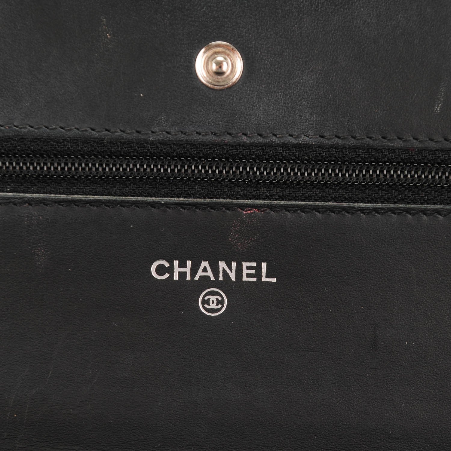 Chanel Patent Quilted Wallet On Chain WOC Black 7 of 11